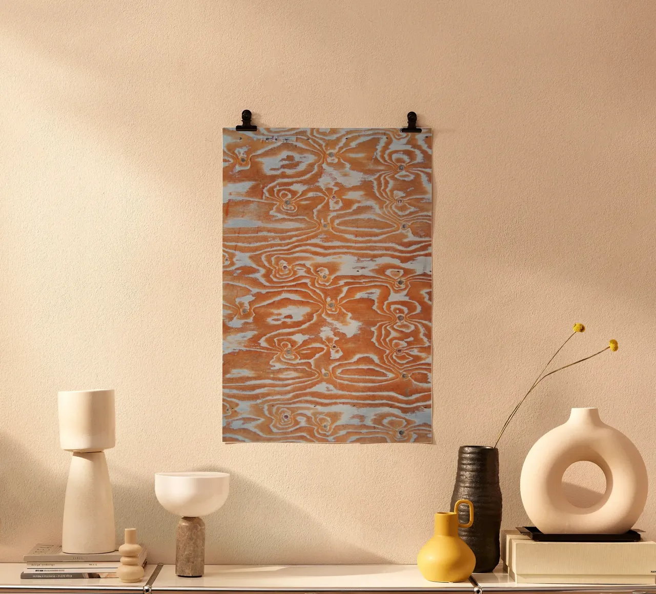 Wood pattern poster van Fjöllart