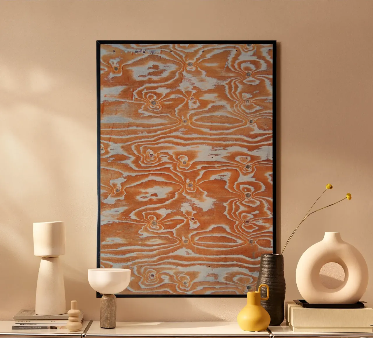 Wood pattern poster van Fjöllart