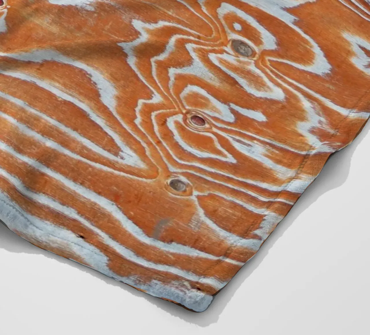 Wood pattern Fleecedecke von Fjöllart