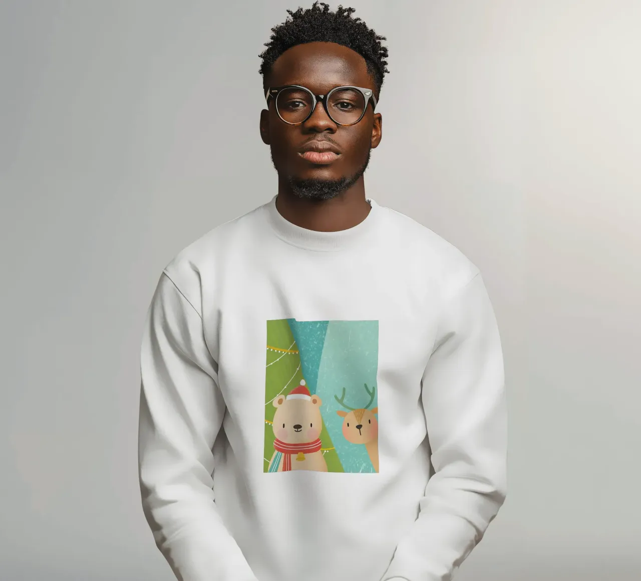 Orso e cervo di Natale felpa da LOYAL SHOP