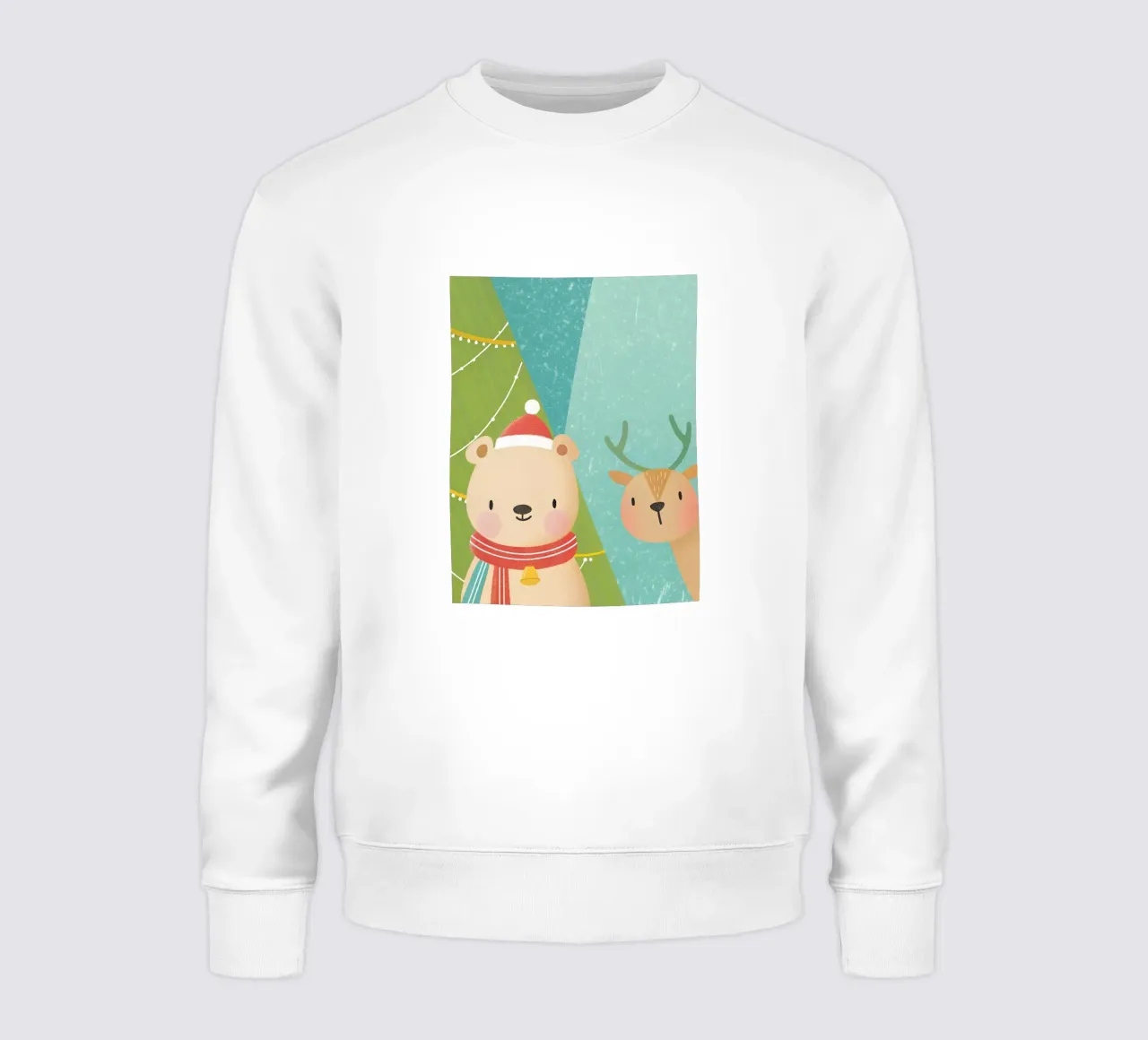 Oso y ciervo de Navidad sudadera de LOYAL SHOP