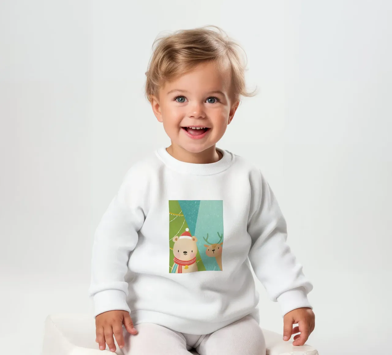 Orso e cervo di Natale felpa neonato da LOYAL SHOP