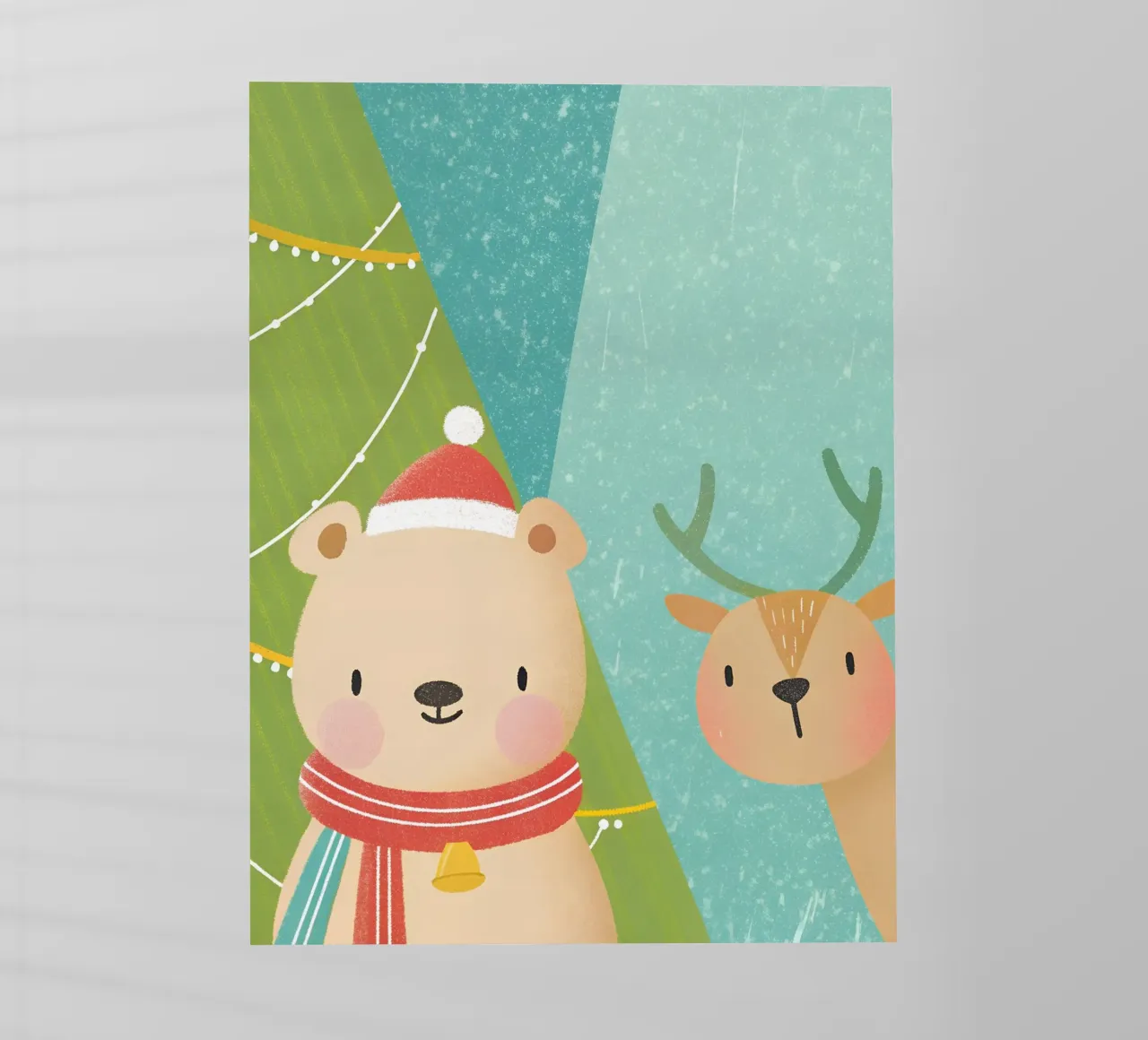 Orso e cervo di Natale pellicola backlit da LOYAL SHOP