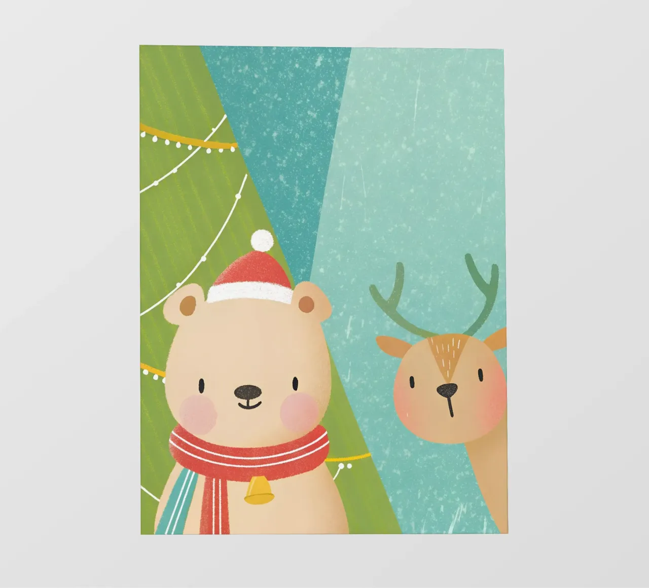 Orso e cervo di Natale pellicola backlit da LOYAL SHOP