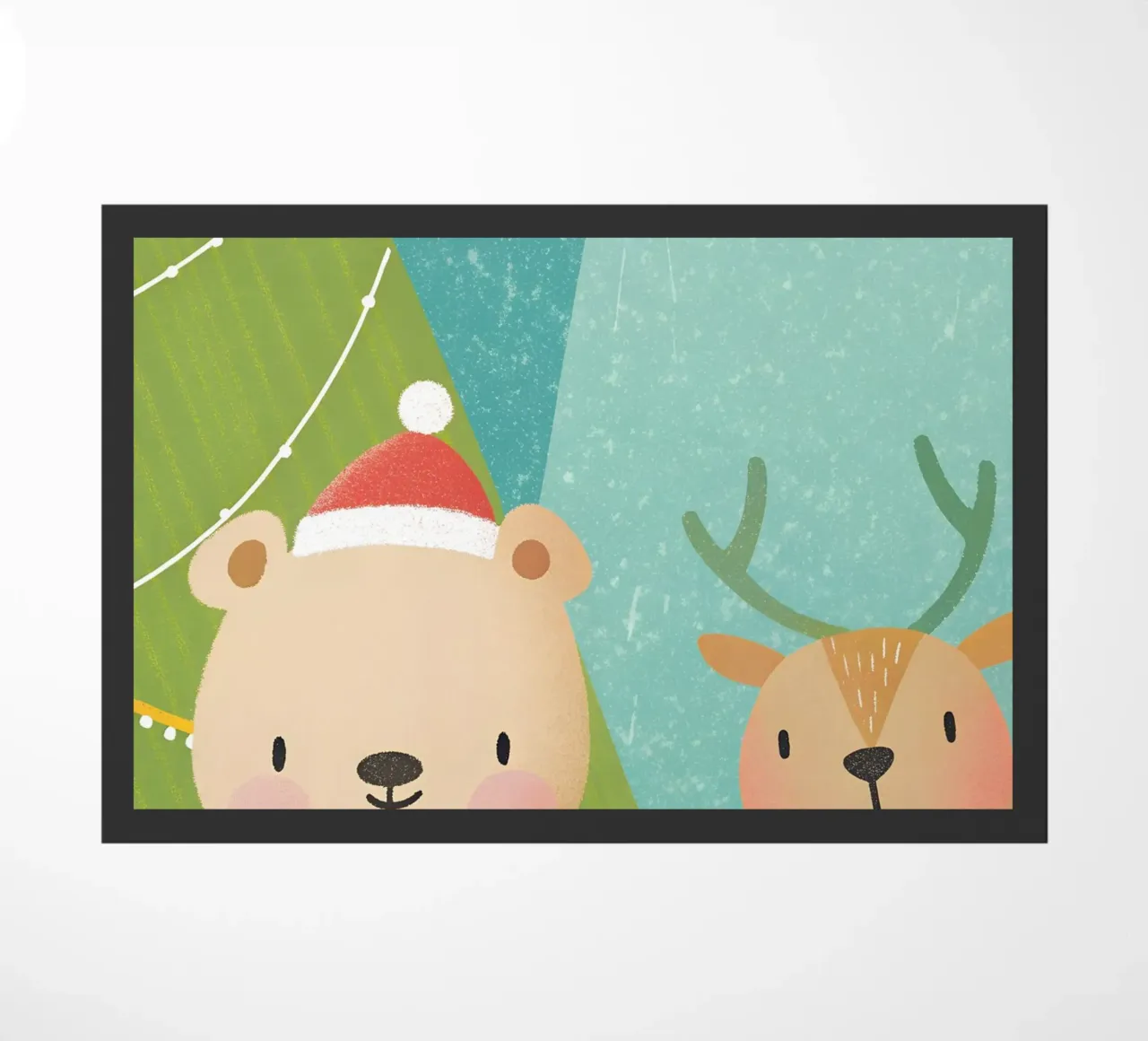 Orso e cervo di Natale zerbino da LOYAL SHOP