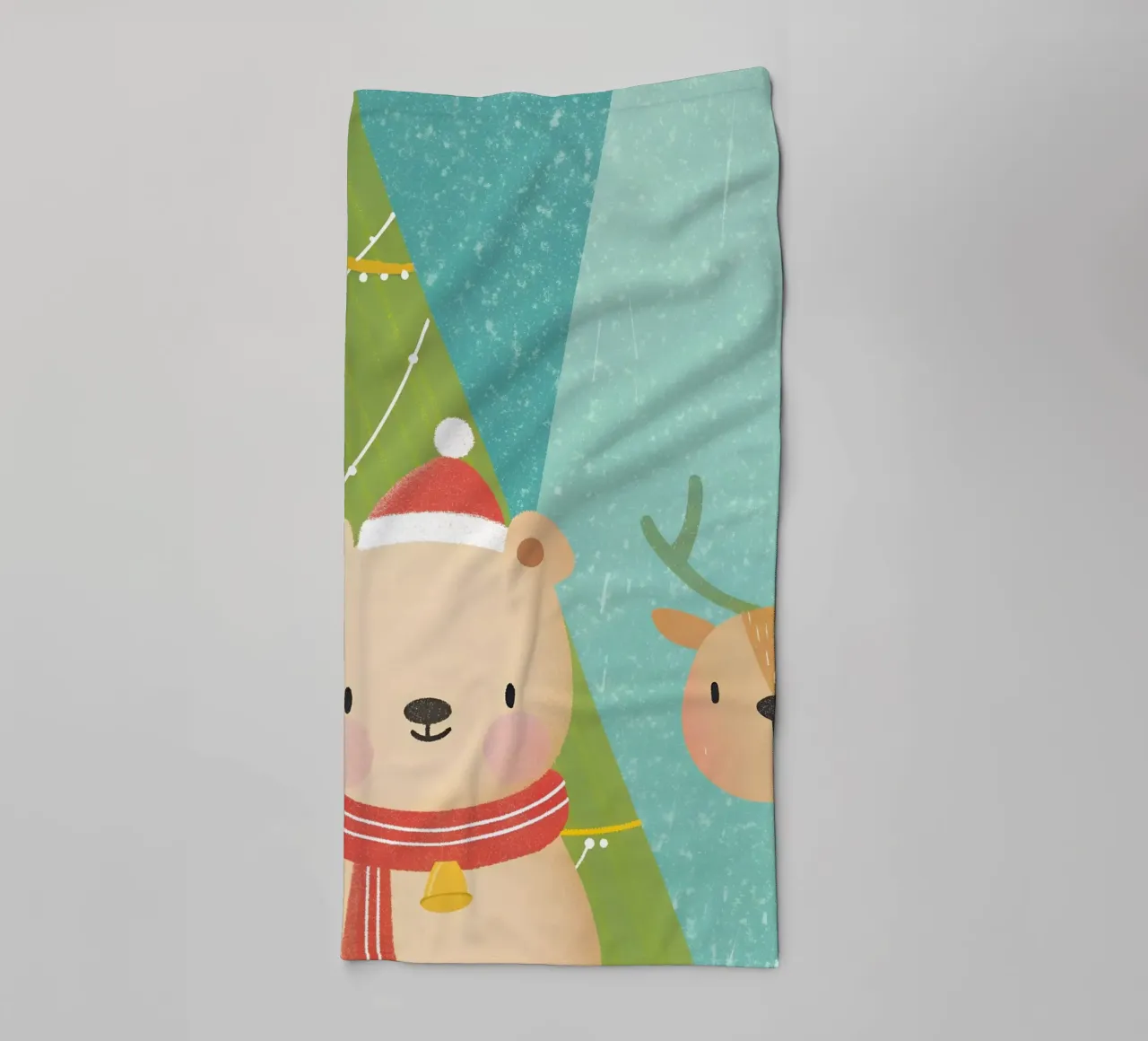 Orso e cervo di Natale asciugamano da bagno da LOYAL SHOP