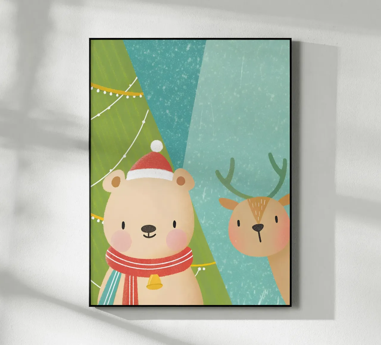Orso e cervo di Natale plexiglass da LOYAL SHOP