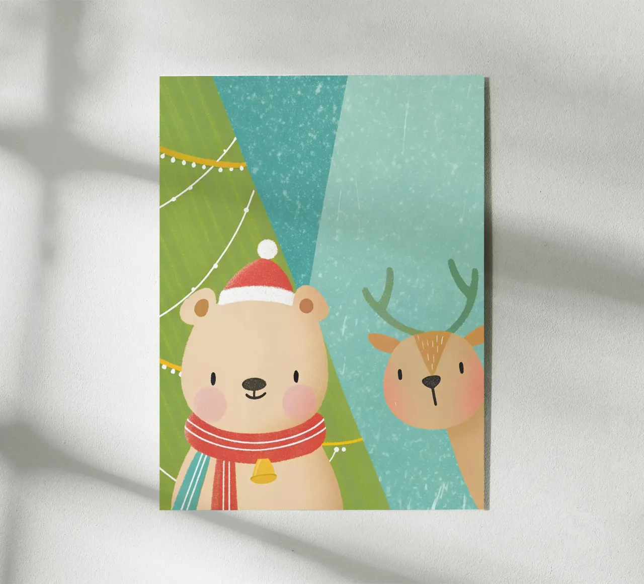 Orso e cervo di Natale plexiglass da LOYAL SHOP