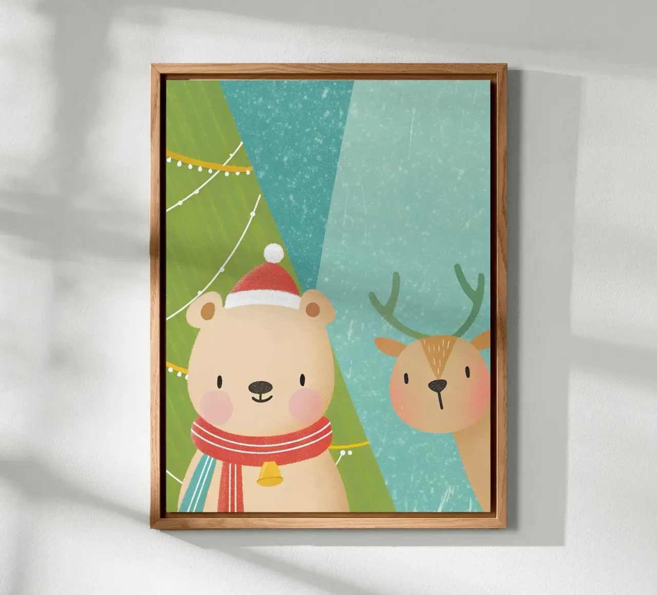 Orso e cervo di Natale alluminio dibond da LOYAL SHOP