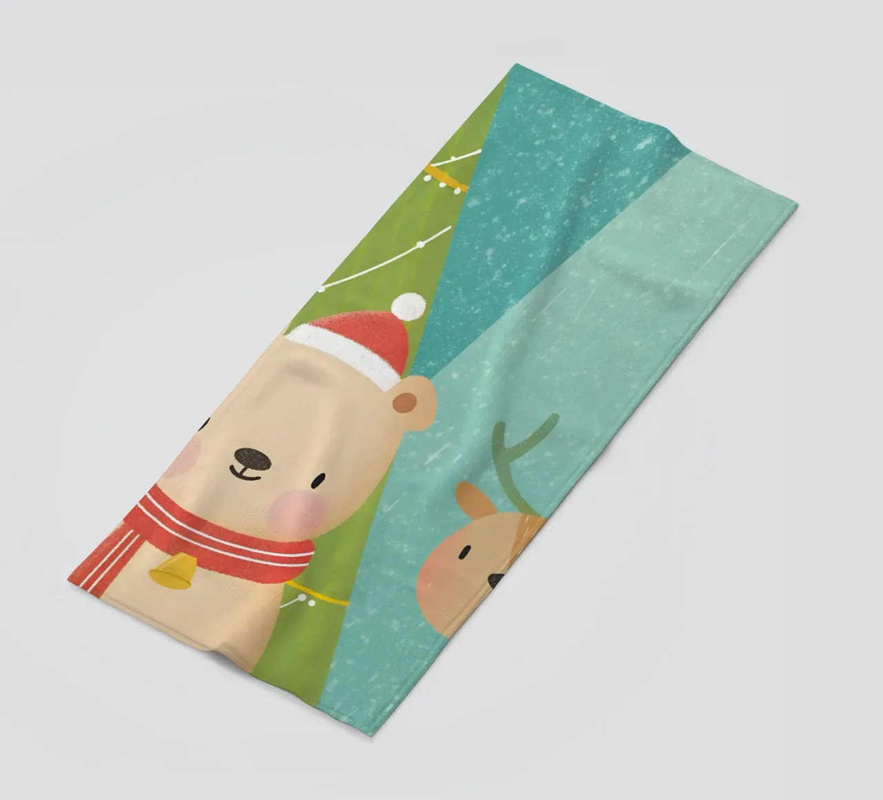 Orso e cervo di Natale telo mare da LOYAL SHOP