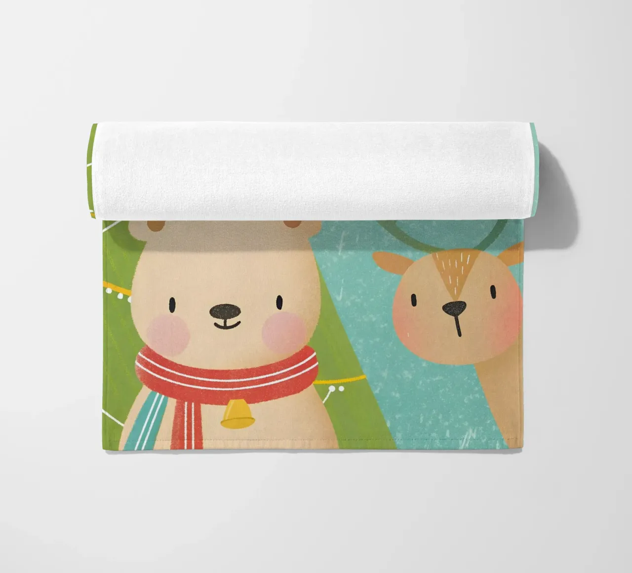 Orso e cervo di Natale telo mare da LOYAL SHOP