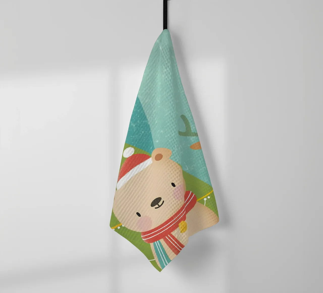 Orso e cervo di Natale canovaccio da cucina da LOYAL SHOP