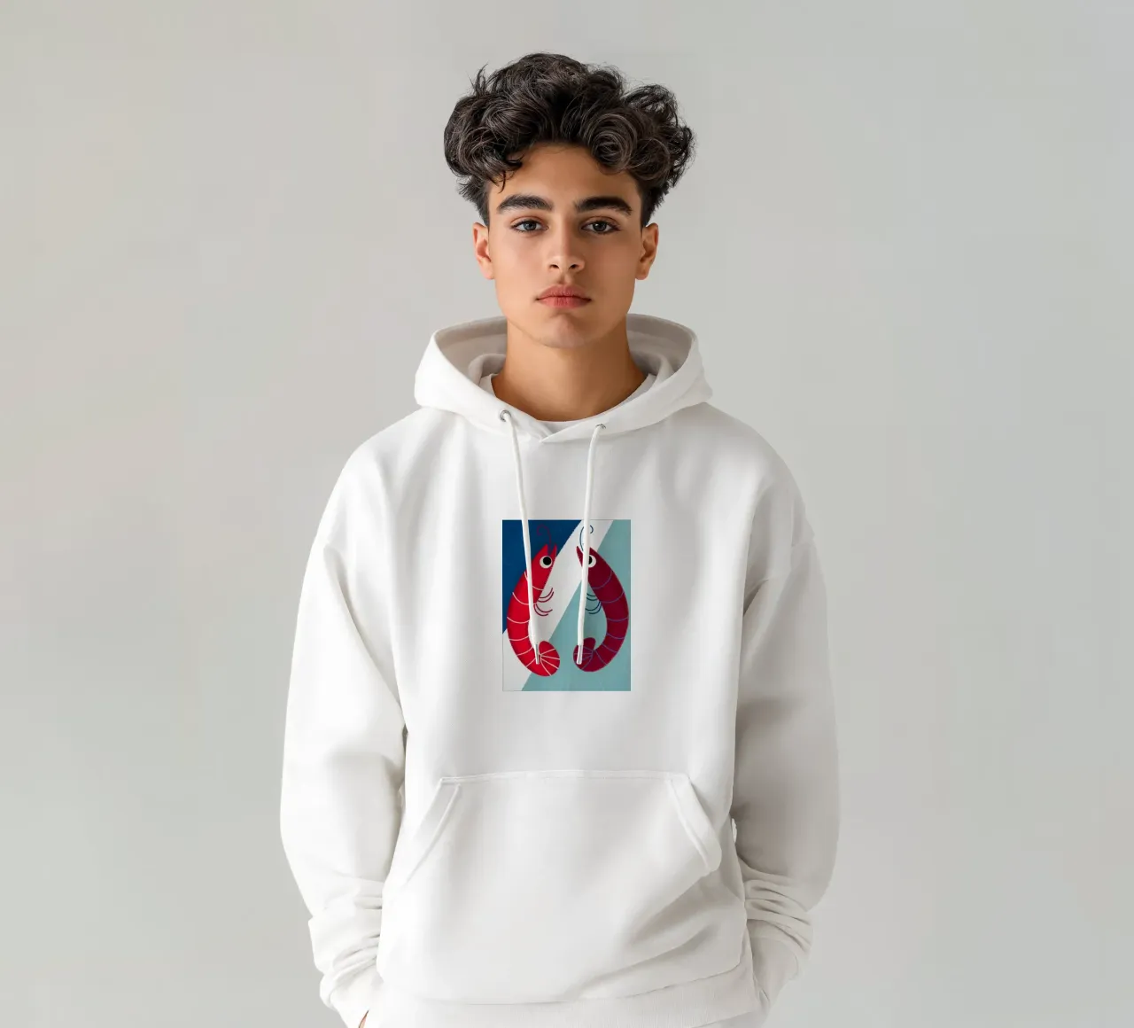 Due gamberi felpa con cappuccio da LOYAL SHOP