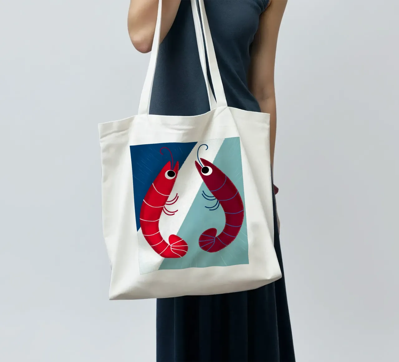 Due gamberi borsa in juta da LOYAL SHOP