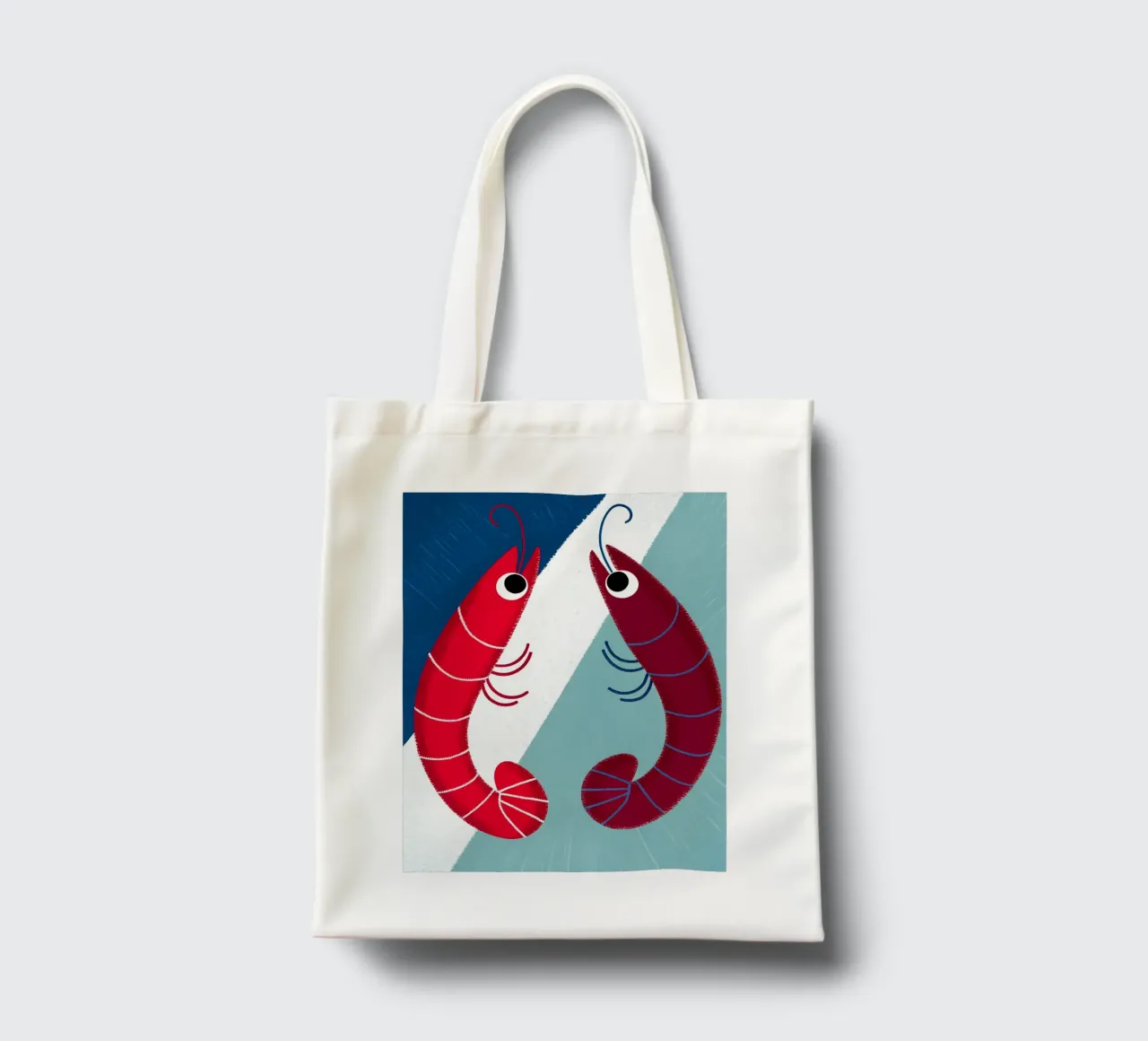 Due gamberi borsa in juta da LOYAL SHOP