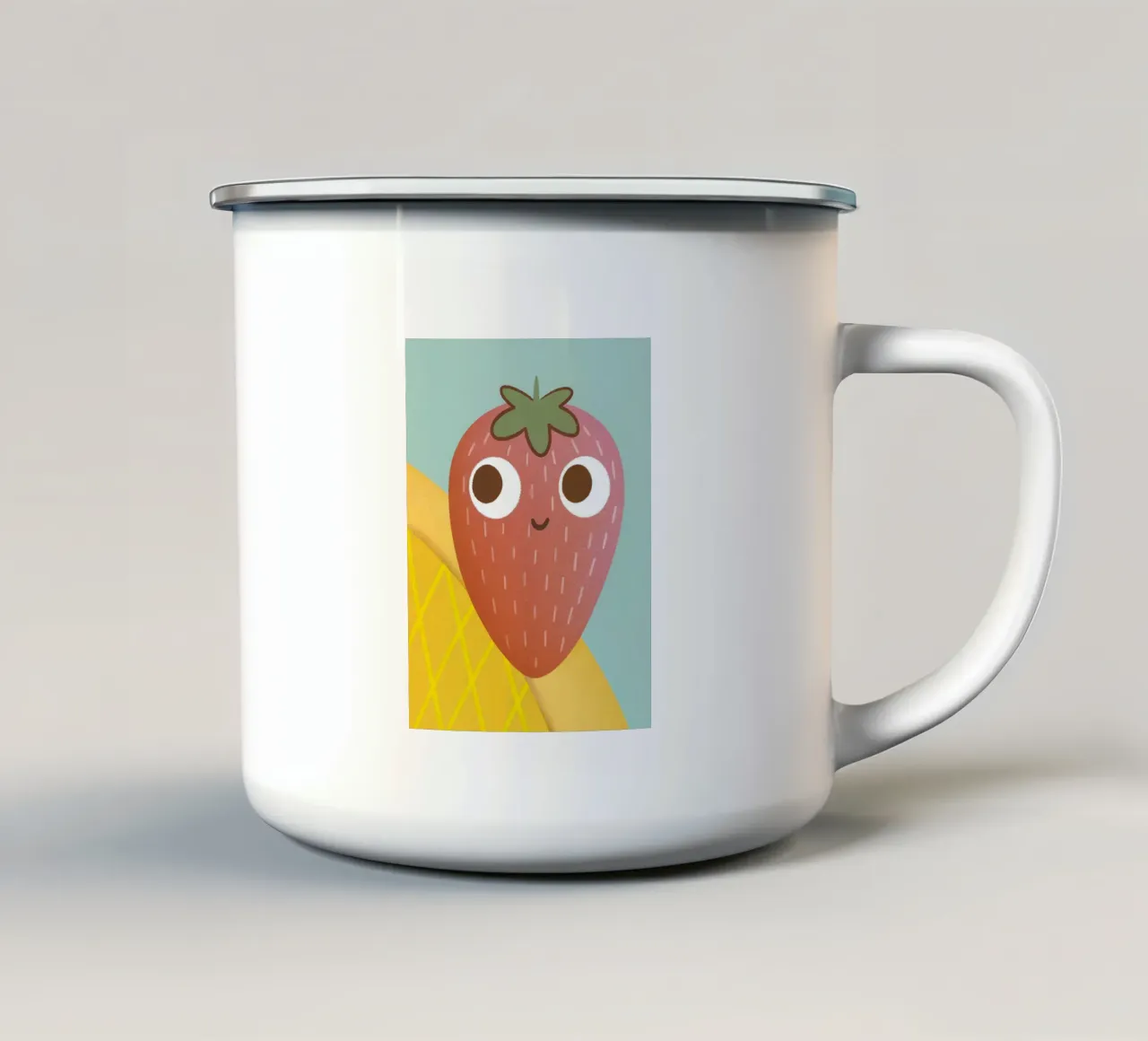 Fragola carina tazza in smalto da LOYAL SHOP