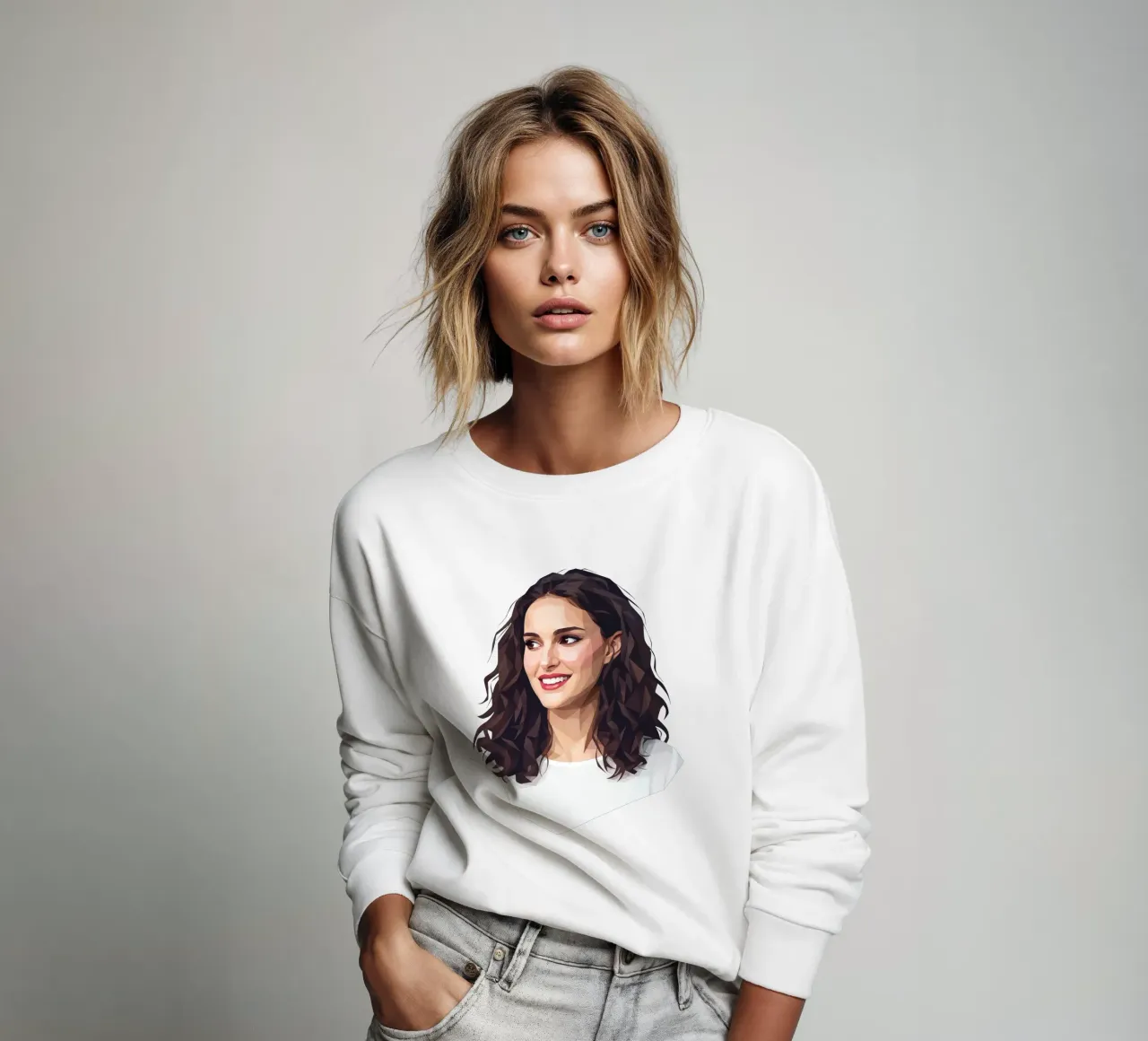 Natalie Portman Lowpoly felpa da Low Profile