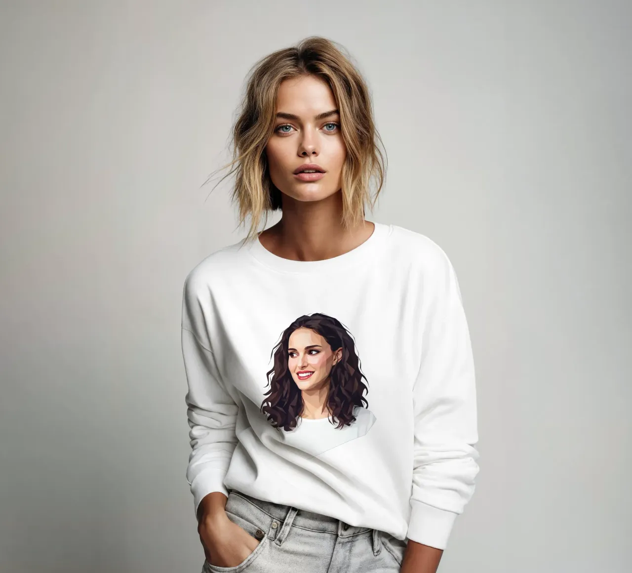Natalie Portman Lowpoly felpa da Low Profile