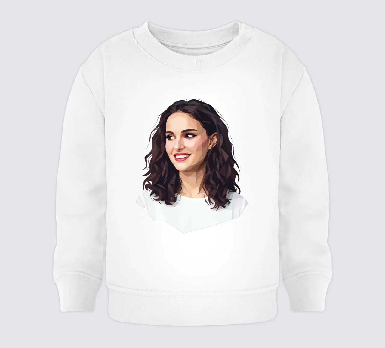Natalie Portman Lowpoly felpa neonato da Low Profile