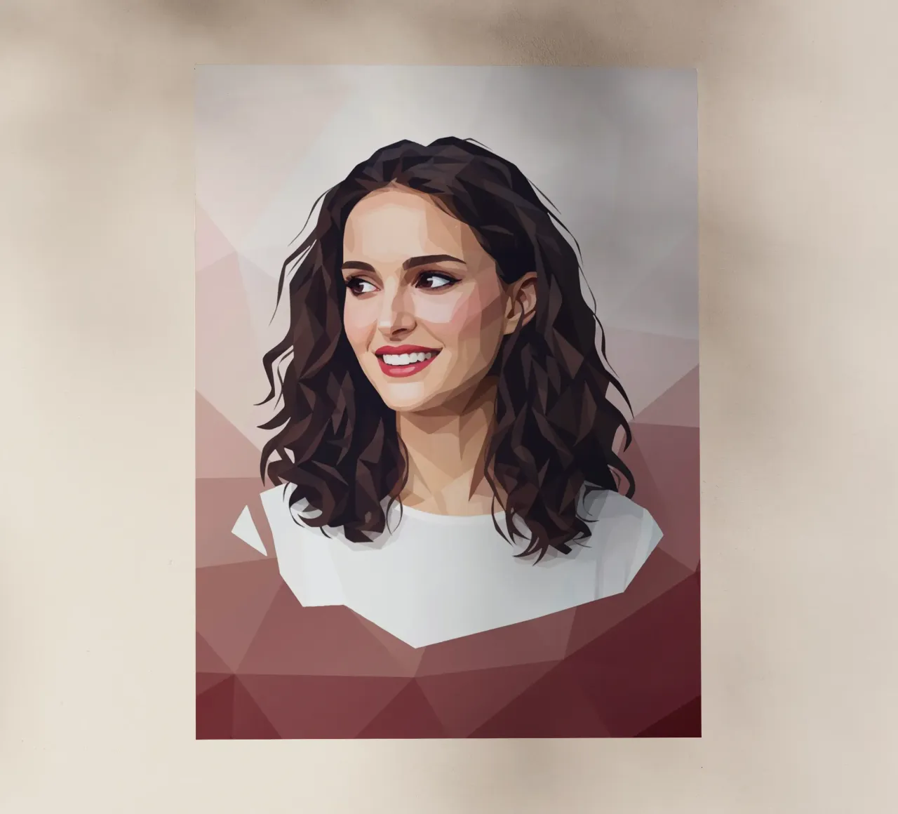 Natalie Portman Lowpoly pellicola backlit da Low Profile