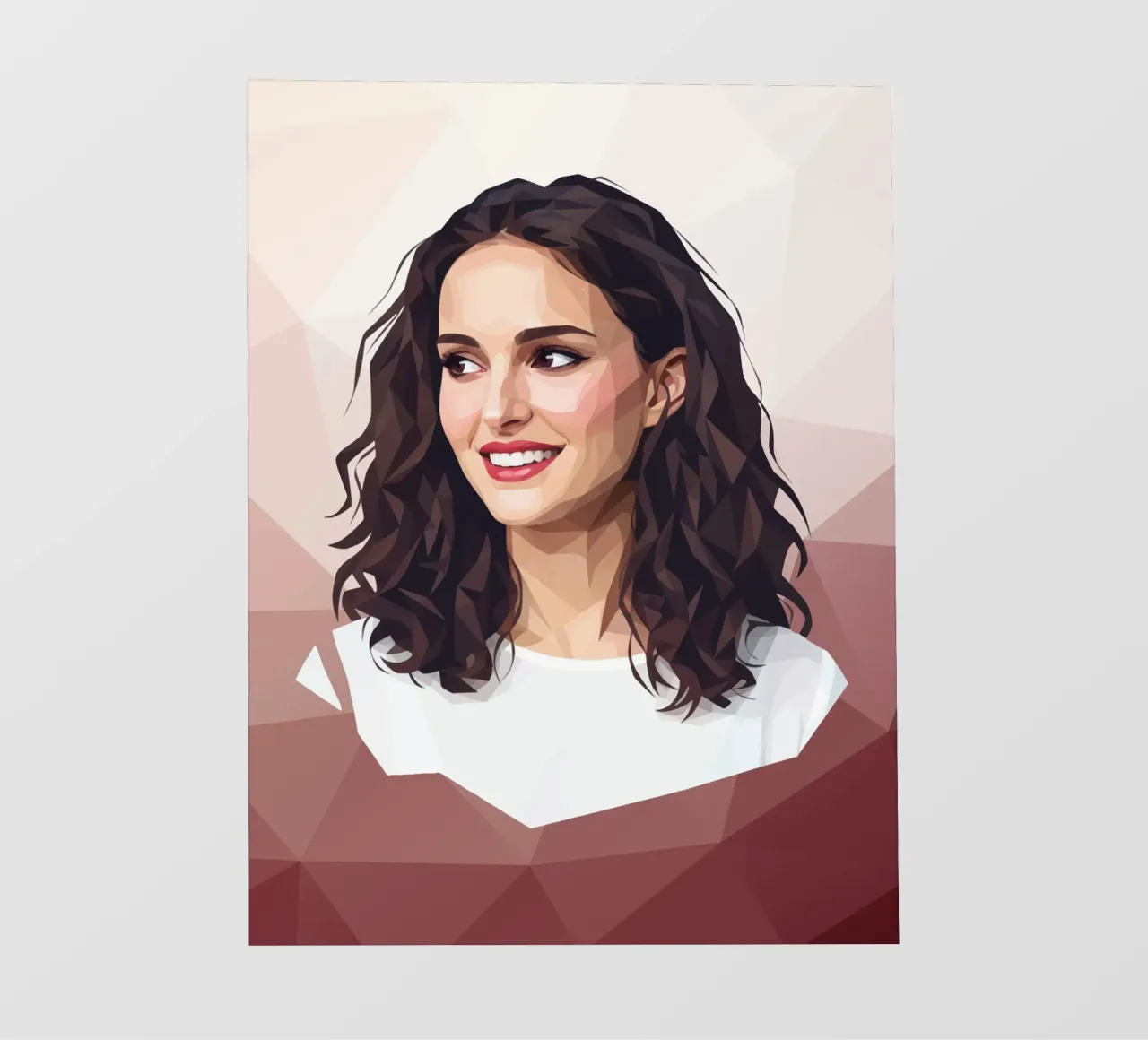 Natalie Portman Lowpoly telo in pvc da Low Profile