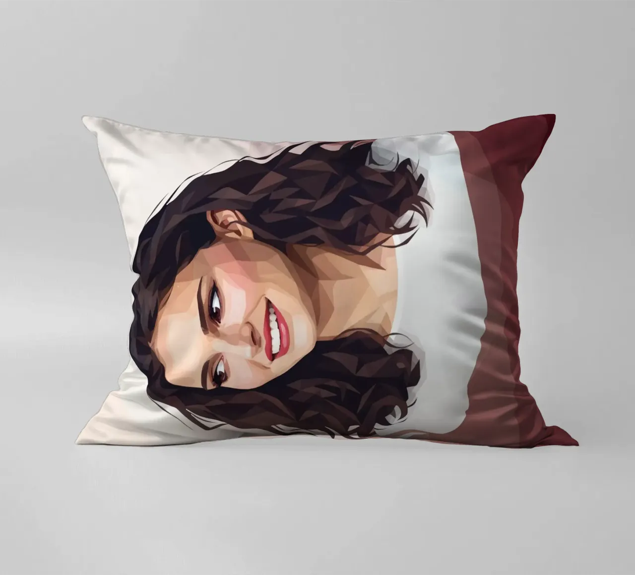 Natalie Portman Lowpoly cuscino da Low Profile
