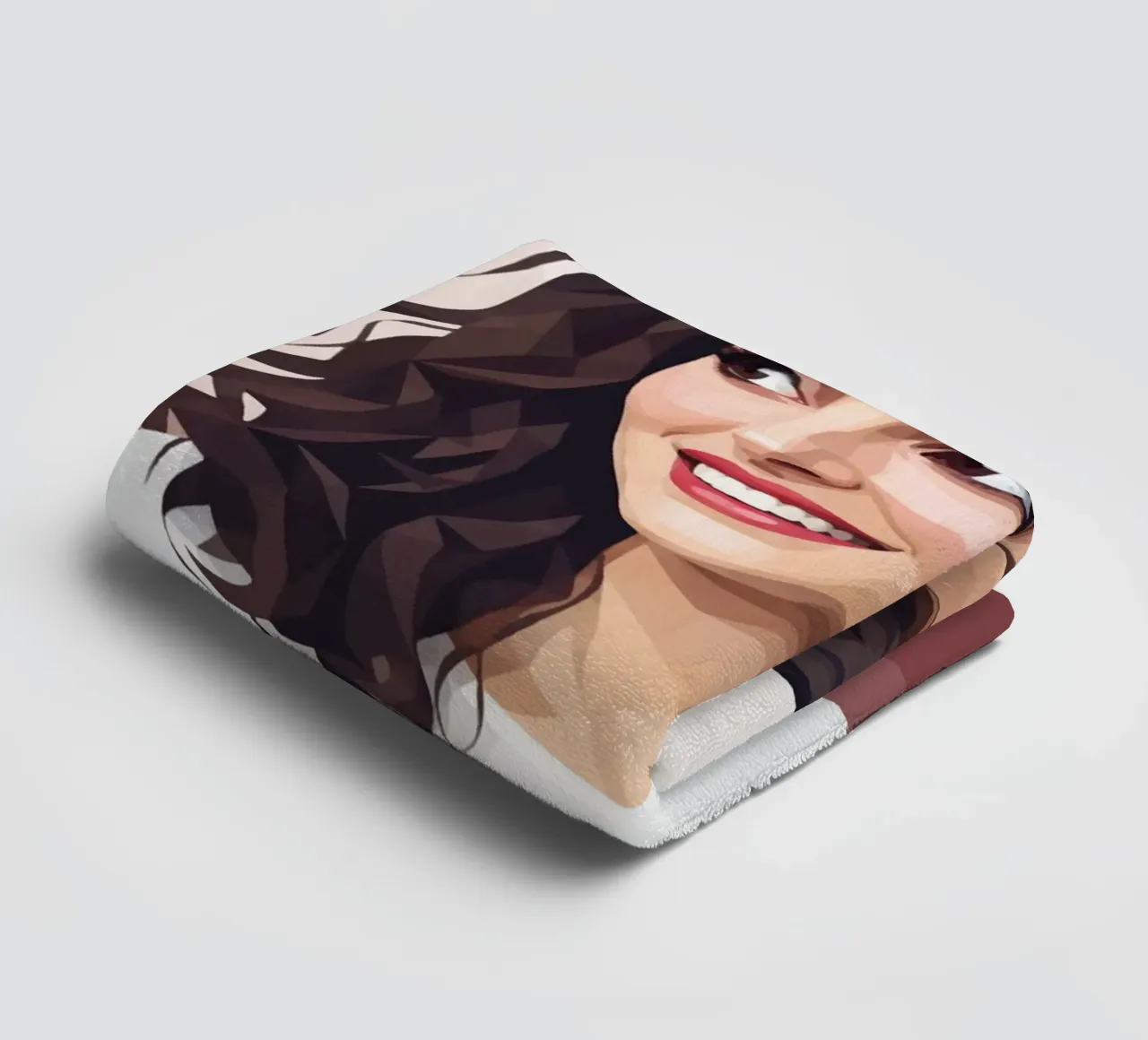Natalie Portman Lowpoly asciugamano da bagno da Low Profile