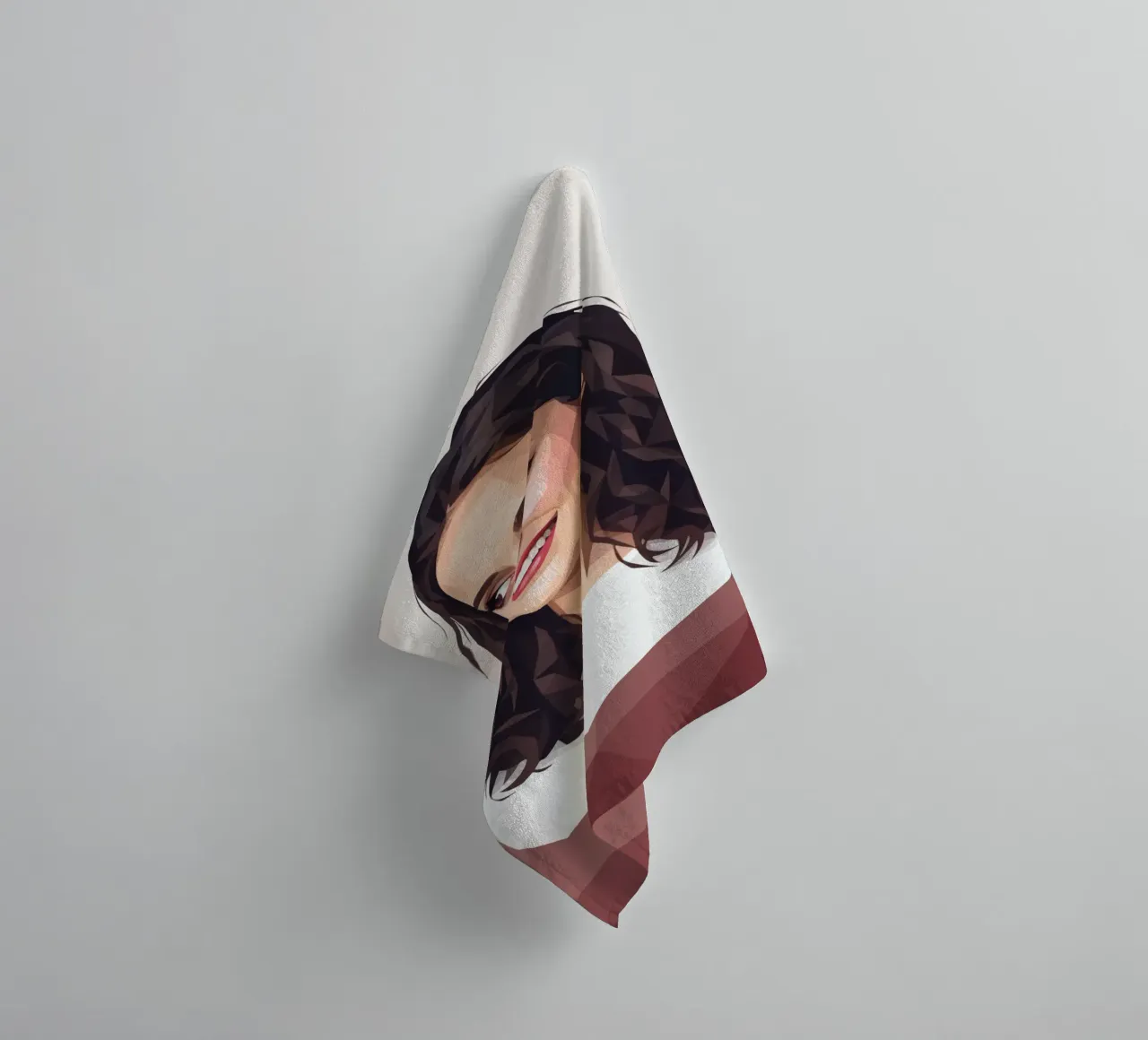 Natalie Portman Lowpoly asciugamano da bagno da Low Profile