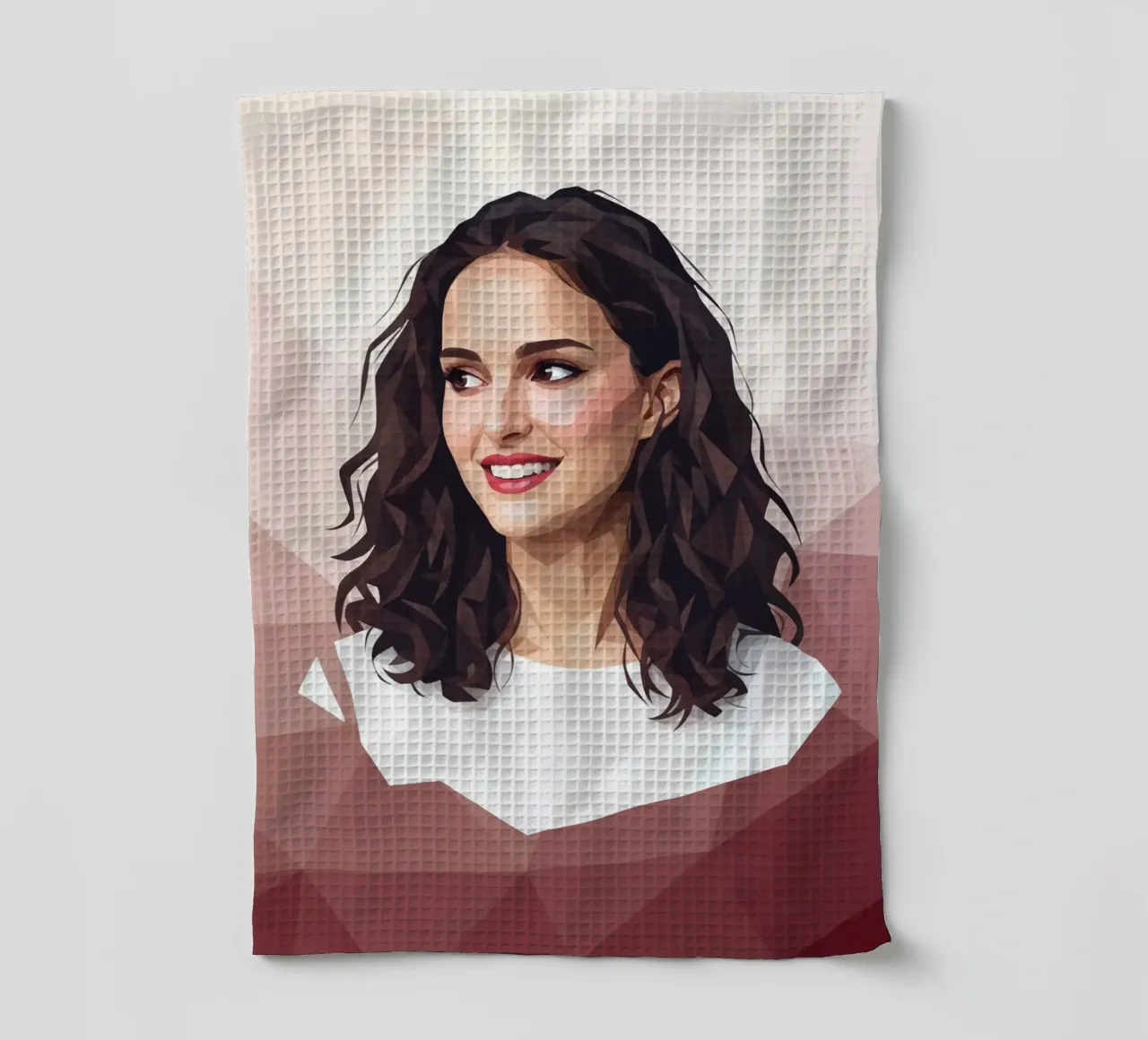 Natalie Portman Lowpoly canovaccio da cucina da Low Profile