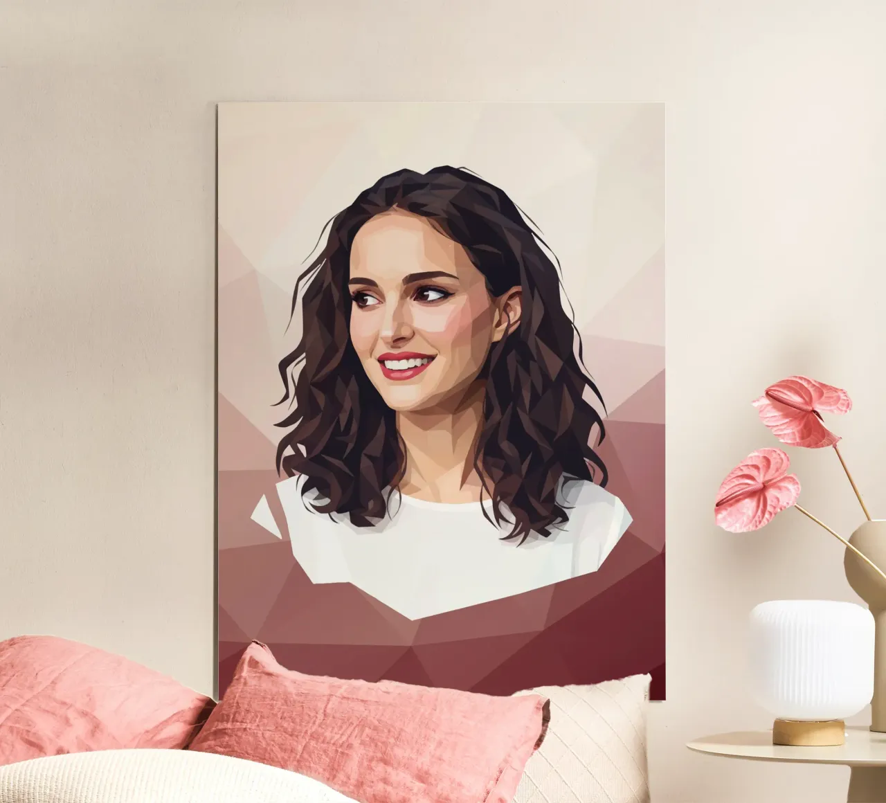 Natalie Portman Lowpoly carta hahnemühle da Low Profile