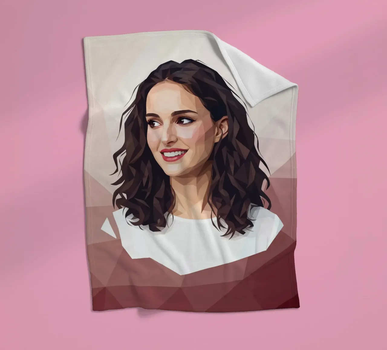 Natalie Portman Lowpoly coperta in pile da Low Profile