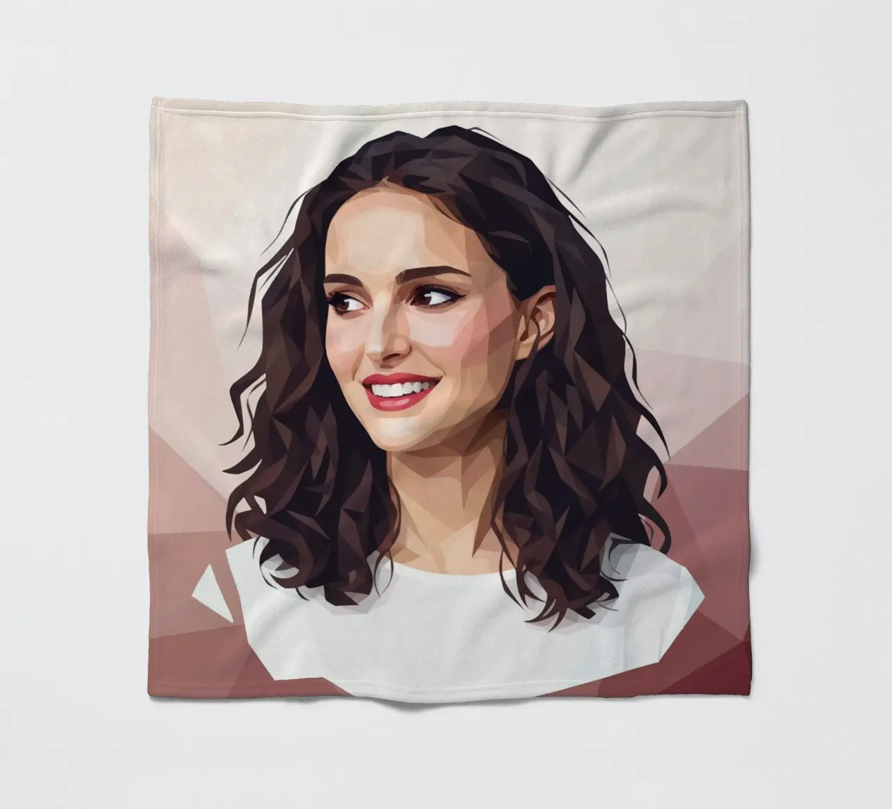 Natalie Portman Lowpoly coperta in pile da Low Profile