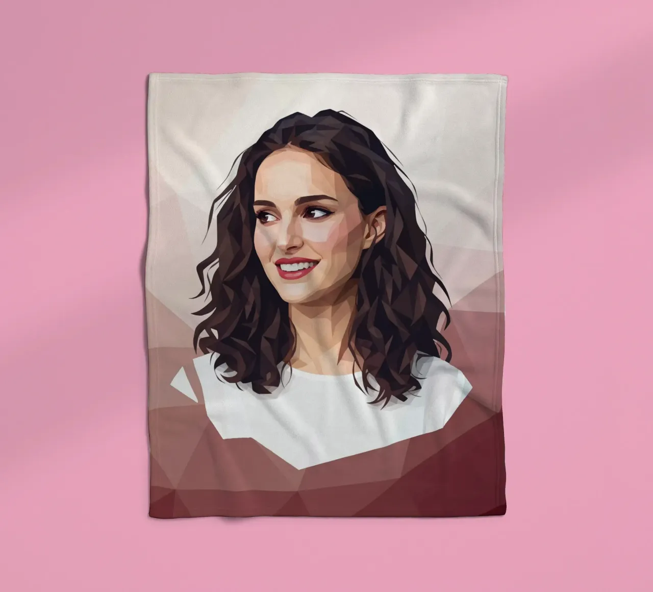 Natalie Portman Lowpoly coperta in pile da Low Profile