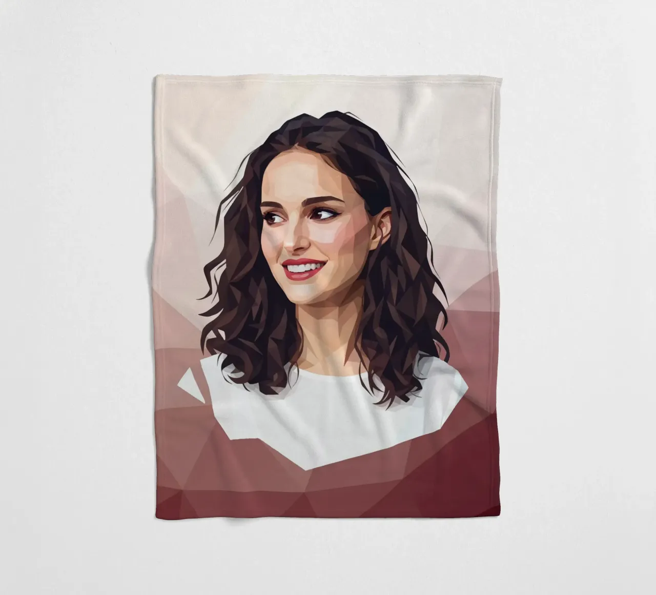 Natalie Portman Lowpoly coperta in pile da Low Profile