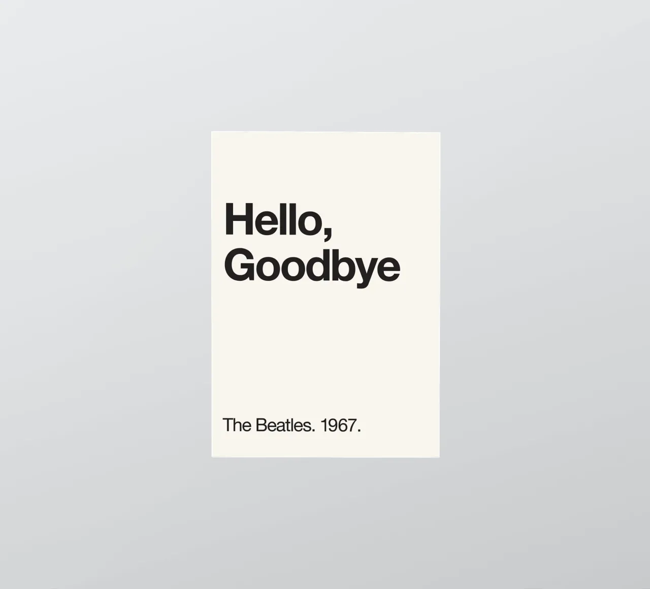 Hello, Goodbye adesivo da Reece Scott