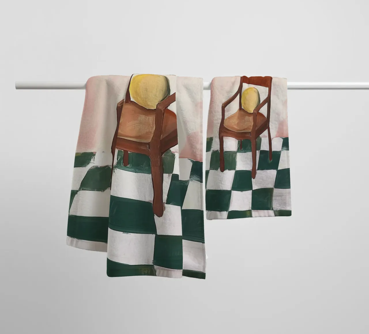The Waiting Chair towel by BALIKA HOMES ART