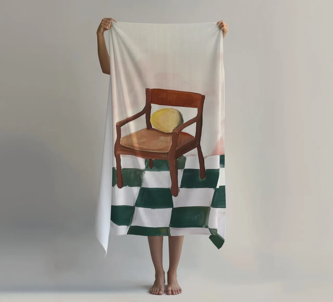 The Waiting Chair beach towel by BALIKA HOMES ART