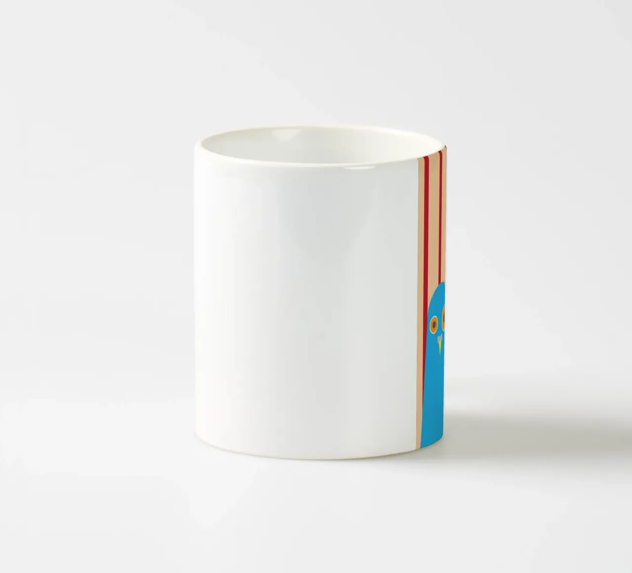coppia di colombe in gabbia tazza in ceramica da Toolee
