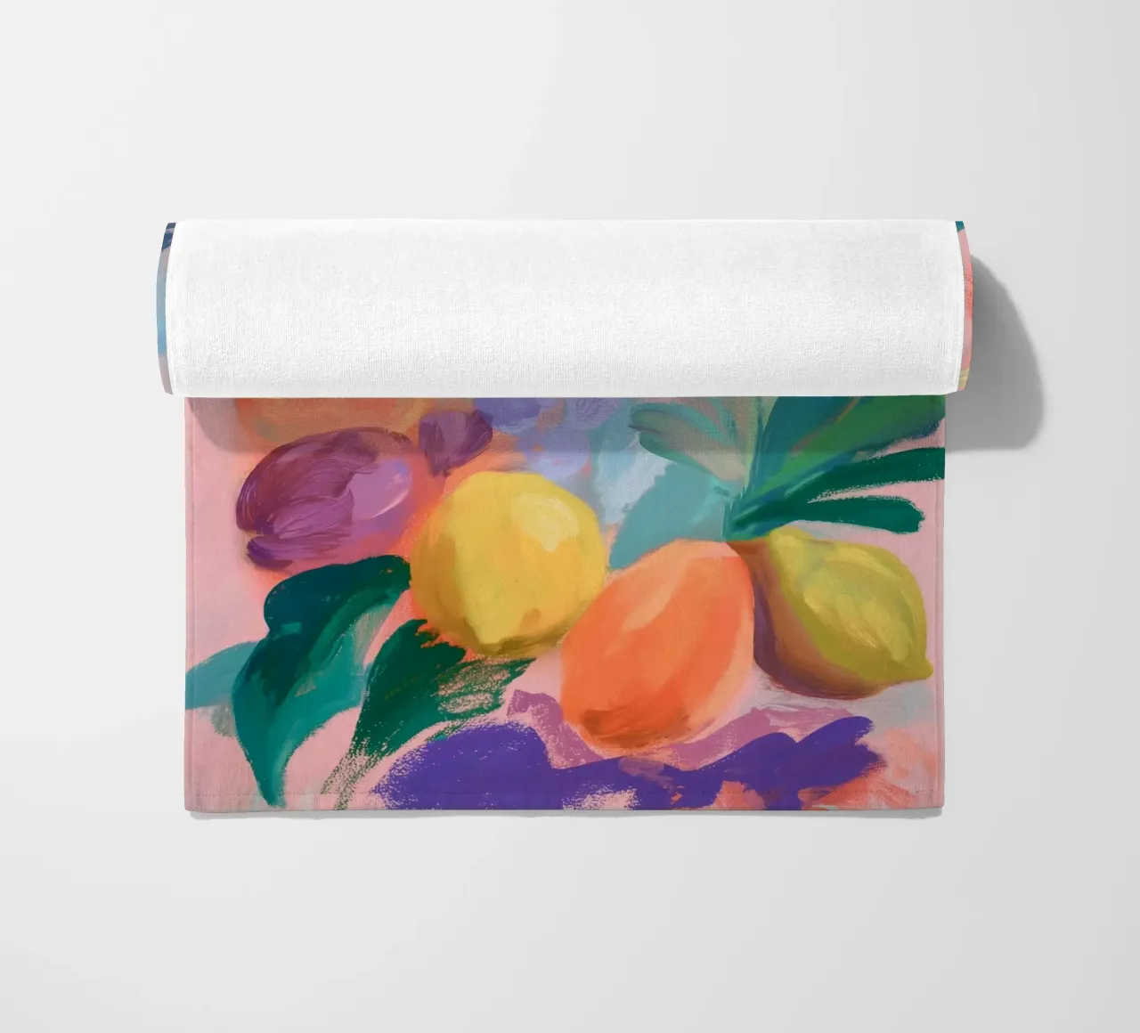 Fantasticherie sulla frutta botanica telo mare da Carina Pop & Pastell