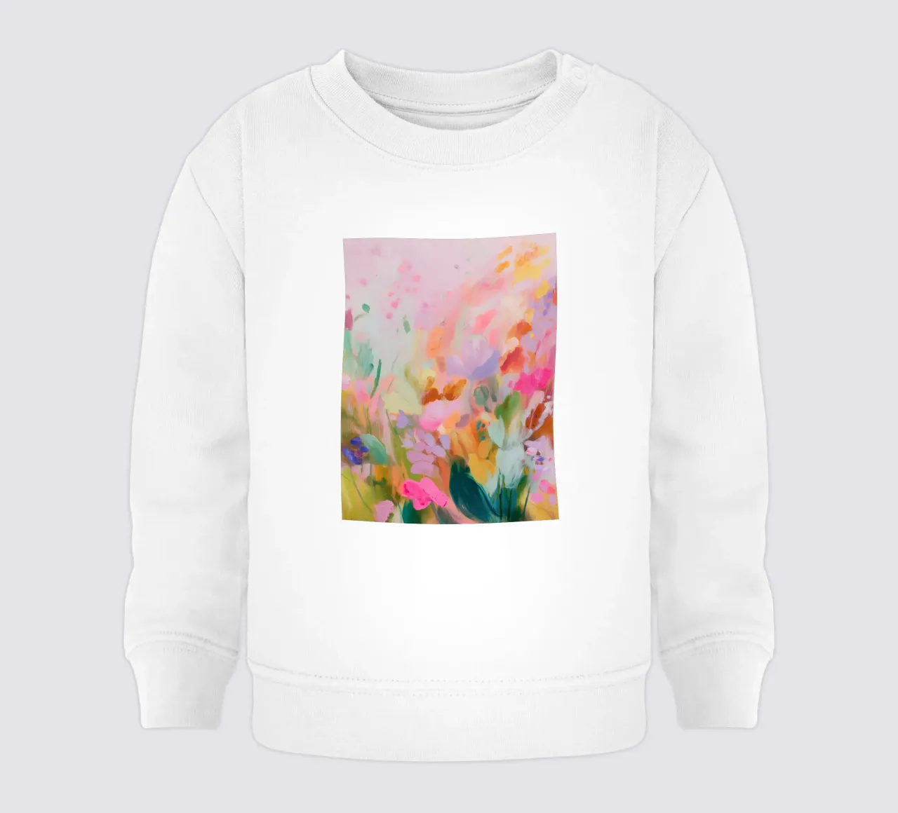 L'amore per i colori e le fioriture felpa neonato da Carina Pop & Pastell