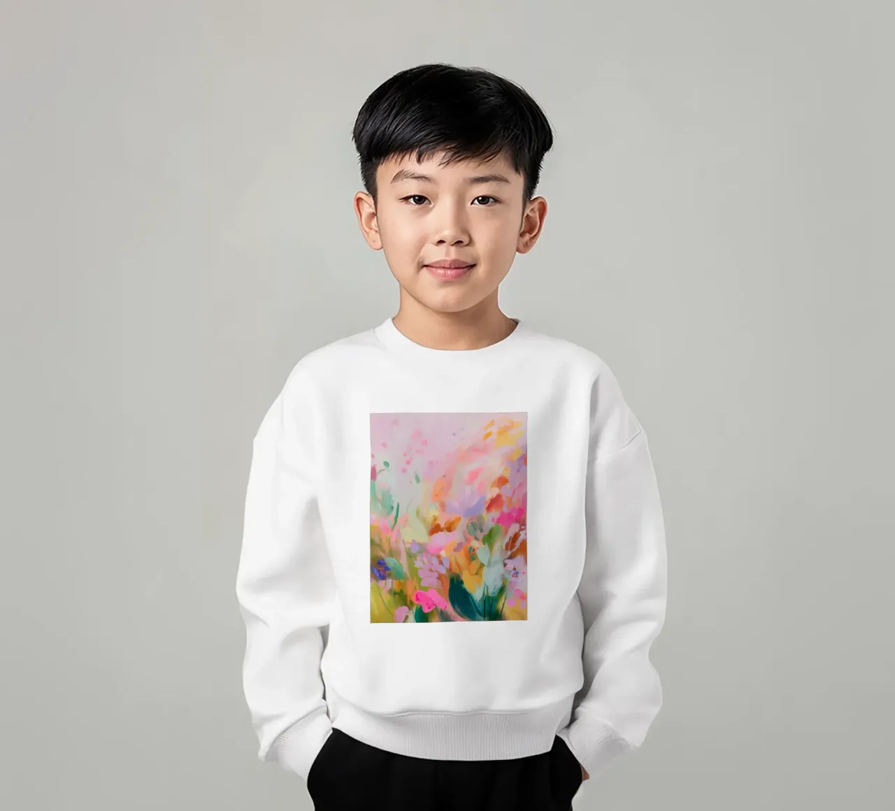 L'amore per i colori e le fioriture felpa bambino da Carina Pop & Pastell