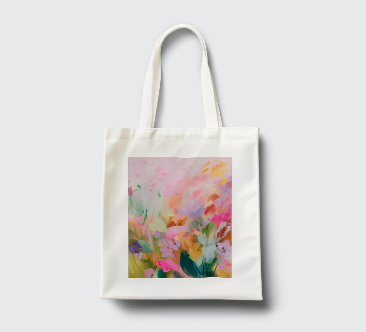 L'amore per i colori e le fioriture borsa in juta da Carina Pop & Pastell