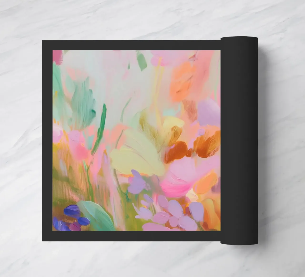 L'amore per i colori e le fioriture zerbino da Carina Pop & Pastell