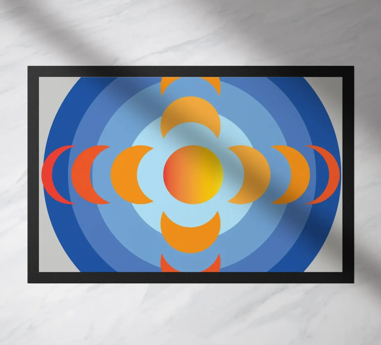 sunlight view earth rotation imagination doormat by xandrax