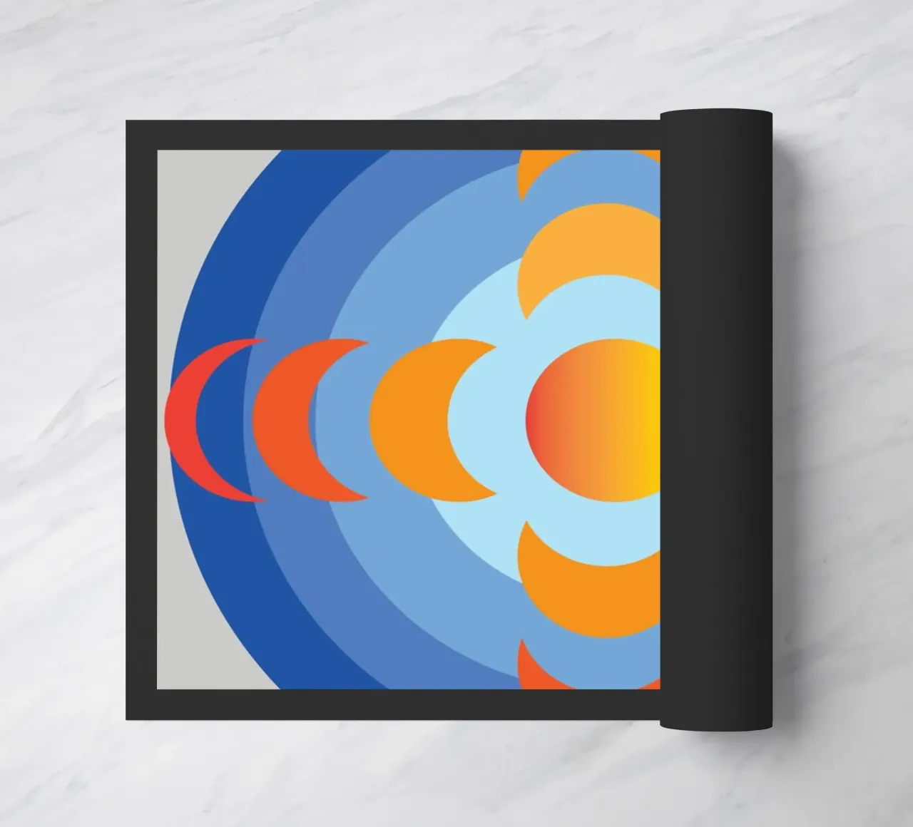 sunlight view earth rotation imagination doormat by xandrax