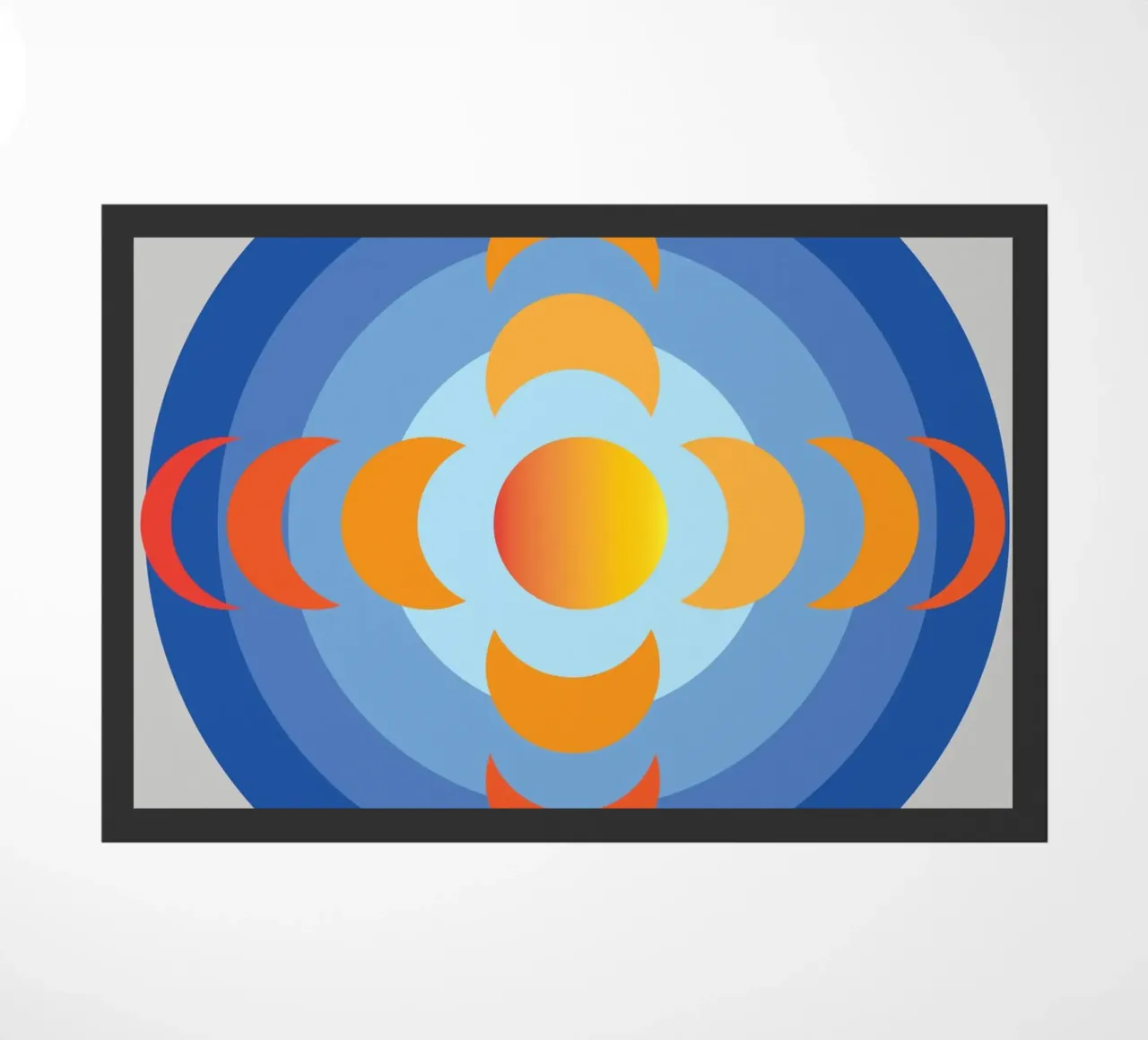 sunlight view earth rotation imagination doormat by xandrax