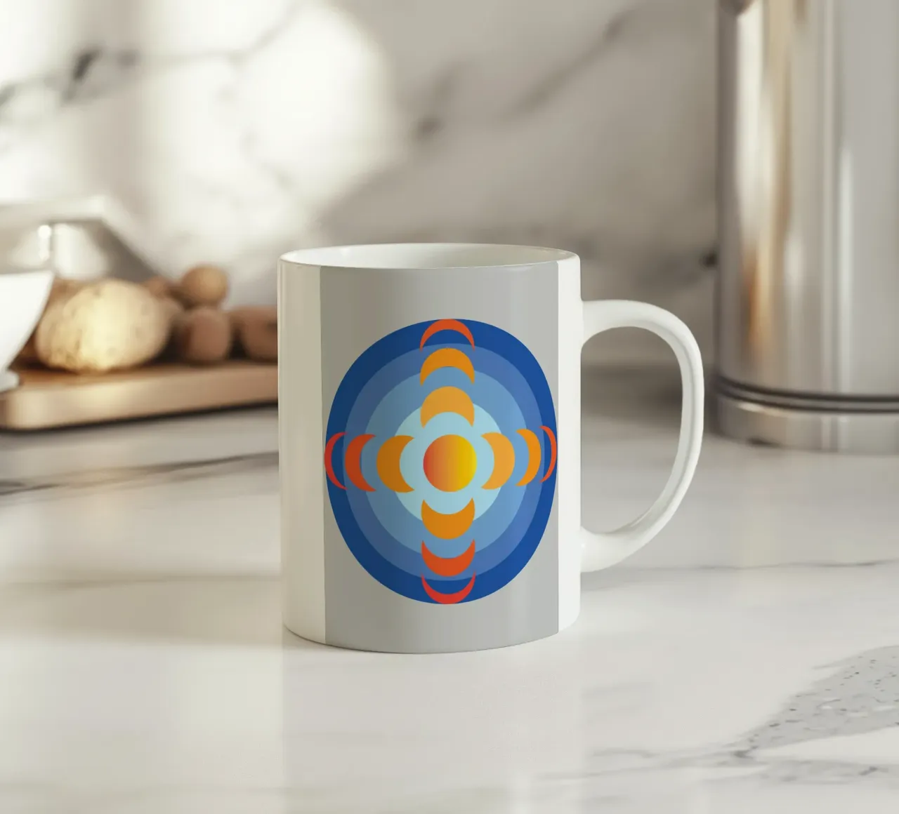 soleil vue rotation de la terre imagination mug en céramique de xandrax