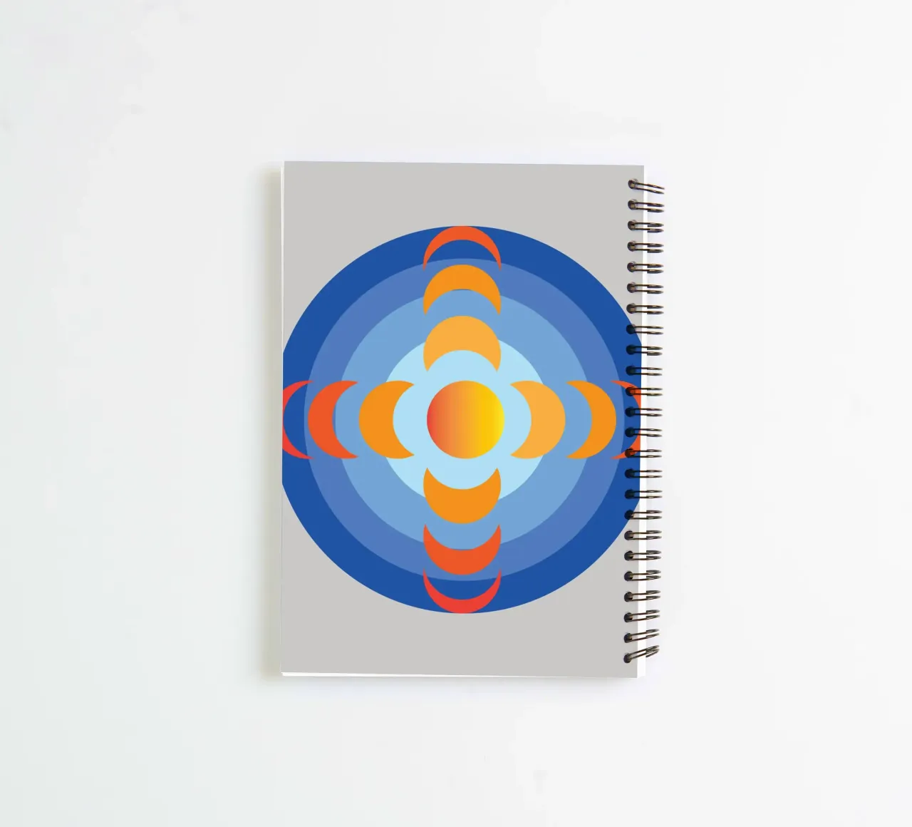 sunlight view earth rotation imagination spiral notebook by xandrax