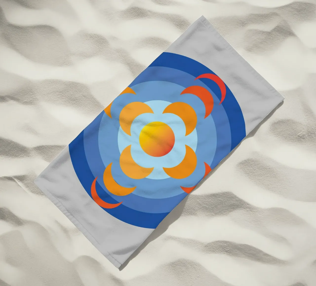 soleil vue rotation de la terre imagination serviette de plage de xandrax