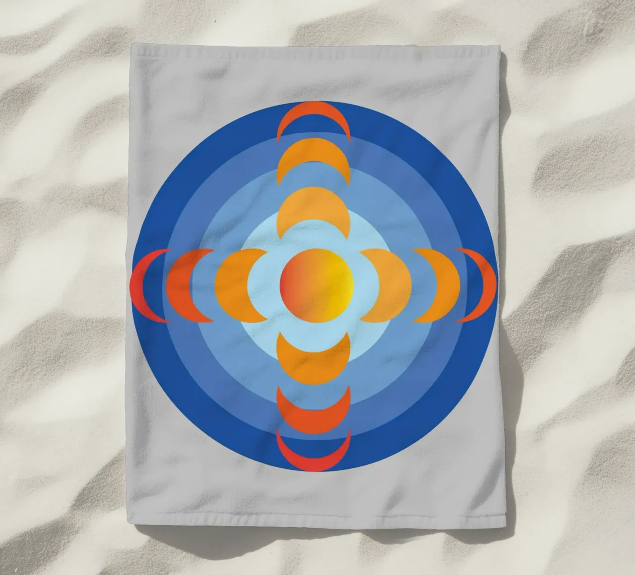 soleil vue rotation de la terre imagination serviette de plage de xandrax